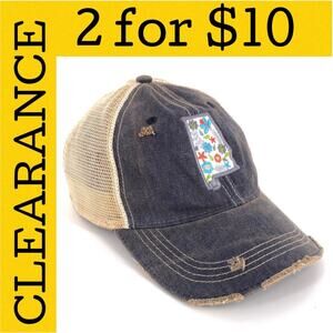 🟡 Alabama floral patch snap back hat